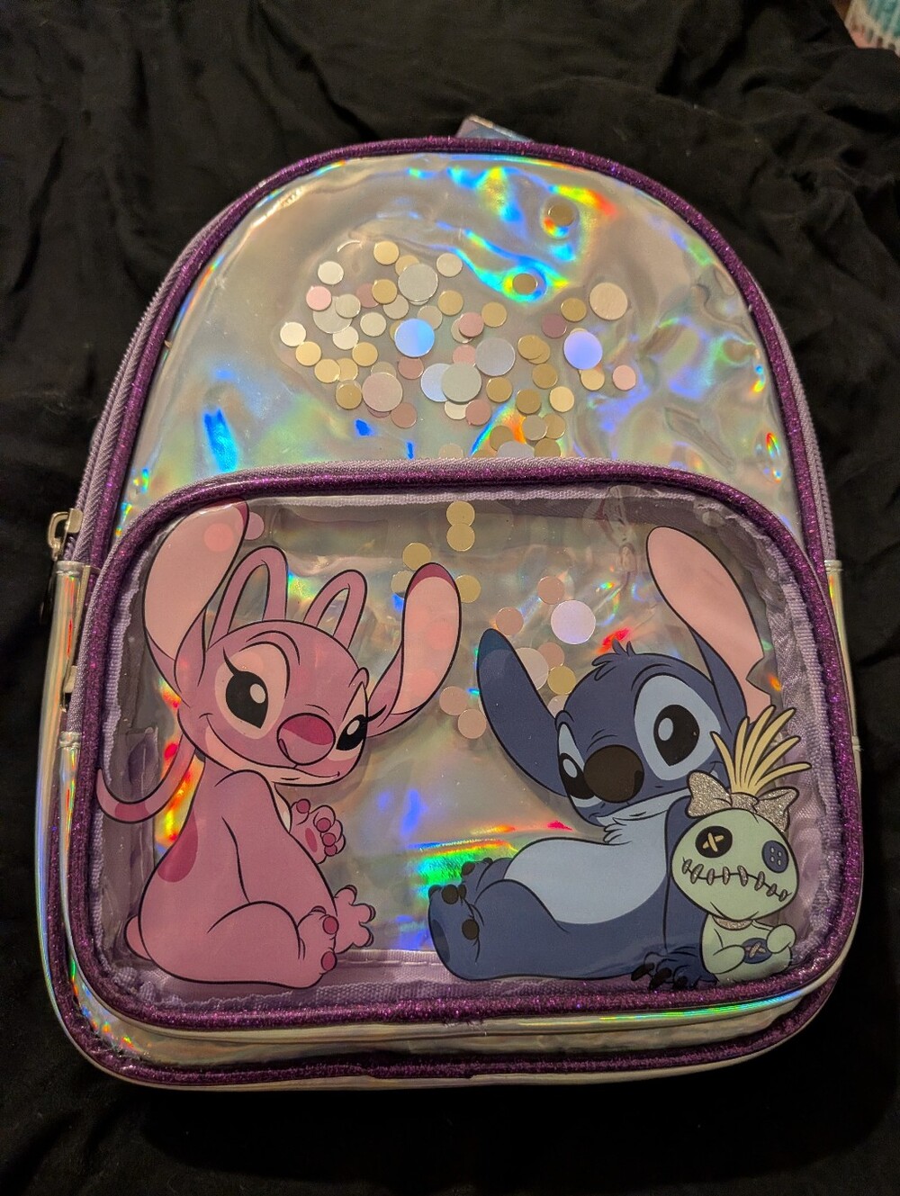 Stitch and Angel mini backpack from Claires NWT